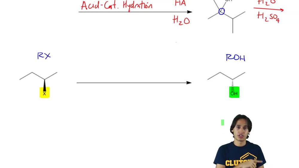 Forming alcohols through SN2 reactions.