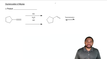 Markovnikov addition of alcohols yields ketones.