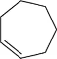 Chemical structure of an octagonal alkene with a double bond indicated, used for predicting reaction products.