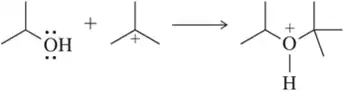 Lewis acid-base reaction diagram showing hydroxide ion and a Lewis acid forming a new compound with an arrow indicating the reaction direction.