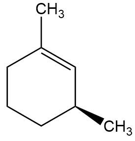 Option A: (S)-1,3-dimethylcyclohex-1-ene