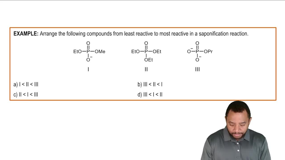 Hydrolysis of Phosphate Esters Example 1