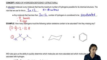 Is the following molecule saturated?