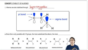 Understanding trends of alkene stability.