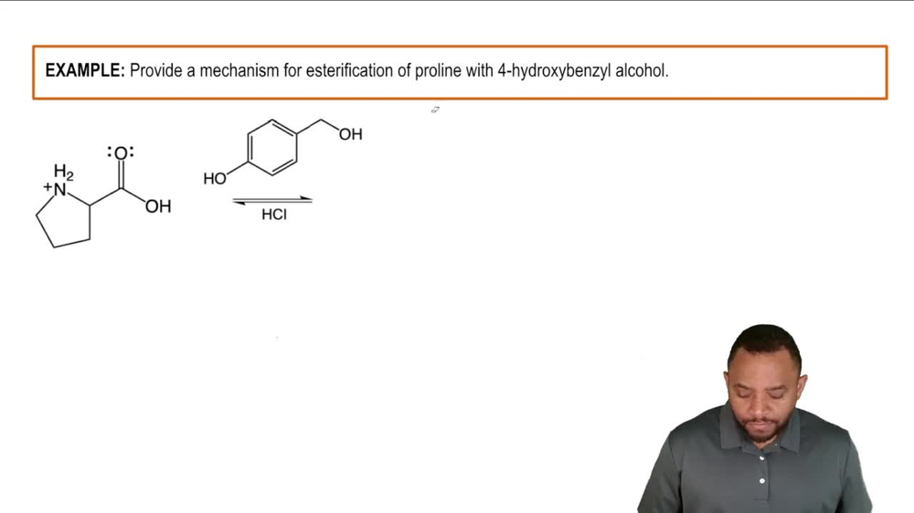 Reactions of Amino Acids: Esterification Example 1