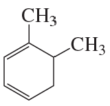 Chemical structure of a benzene ring with two methyl groups attached, representing a compound for systematic naming.