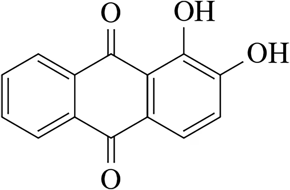 Chemical structure of phenol with hydroxyl groups, illustrating its acidity and reactivity in solution.