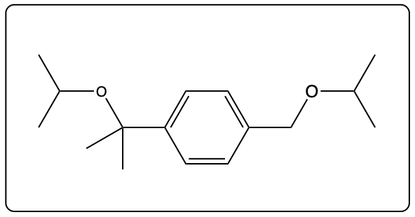 Chemical structure of another product from the reaction sequence.