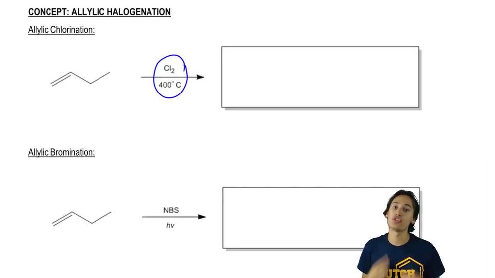 The products of Allylic Chlorination.