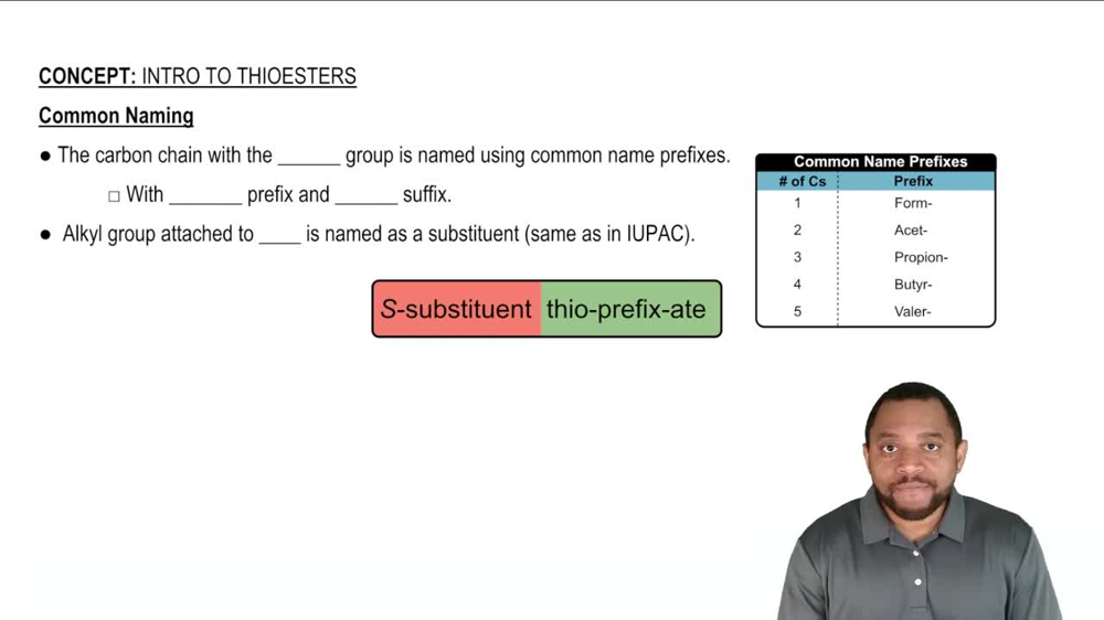 Intro to Thioesters Concept 3