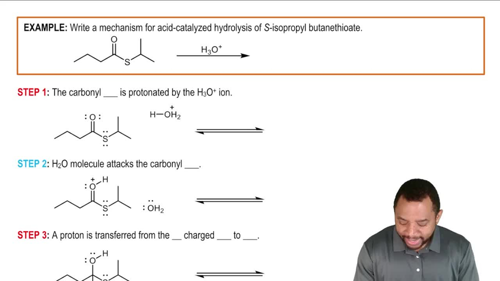 Hydrolysis of Thioesters Example 1