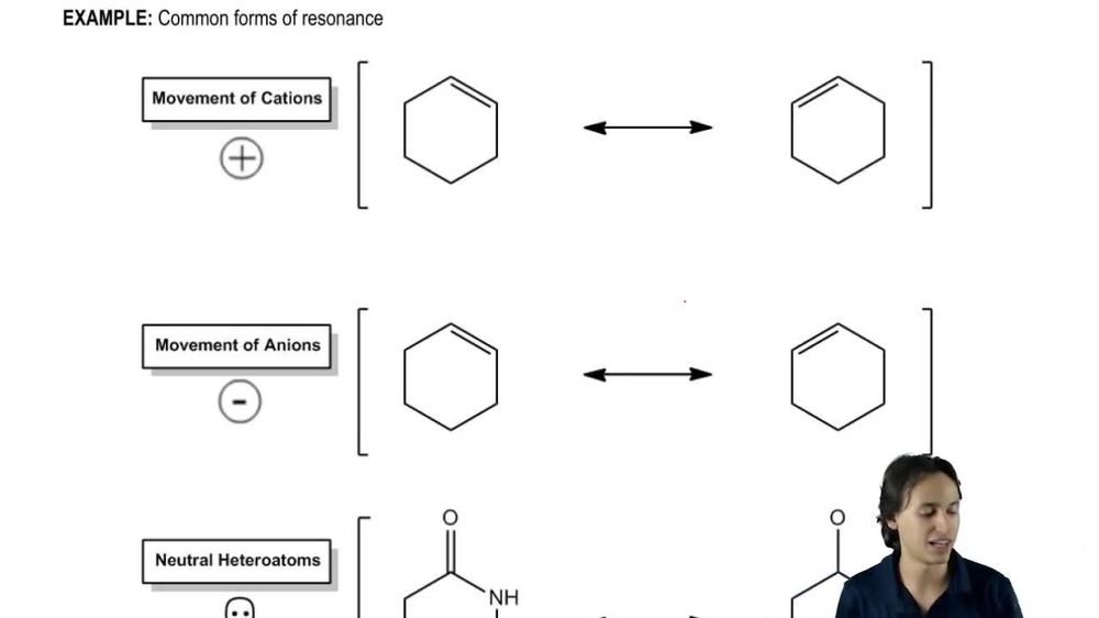 Common ways to move arrows in resonance.