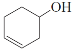 Chemical structure of cyclohexanol, showing a hydroxyl group (OH) attached to a six-membered carbon ring.