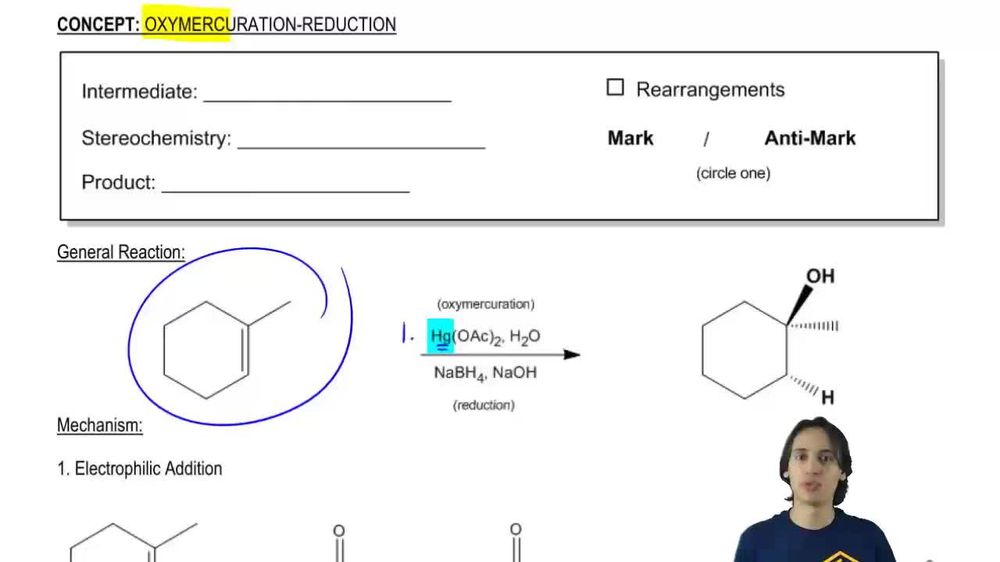 General properties of oxymercuration-reduction.