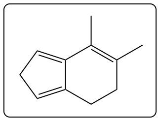 Chemical structure depicting another possible product of the elimination reaction.