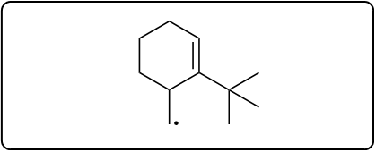 Another radical structure highlighting a site for radical formation in organic chemistry.