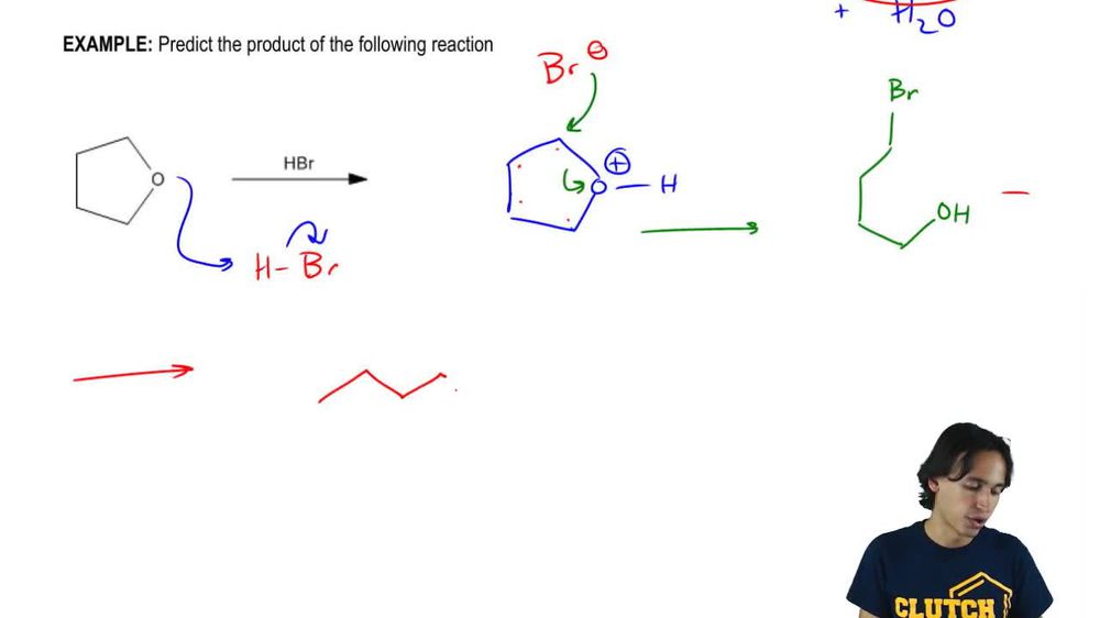 Predict the product of the following reaction.