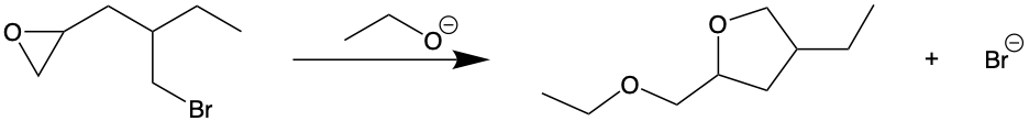 Diagram illustrating a reaction mechanism in organic chemistry.