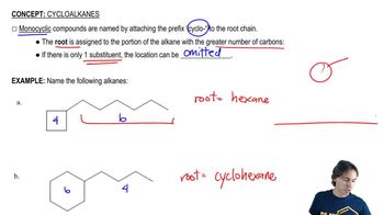 Why it is okay to omit a single location for monocyclics