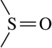 Chemical structure of a sulfonyl group, featuring a sulfur atom double-bonded to an oxygen atom.
