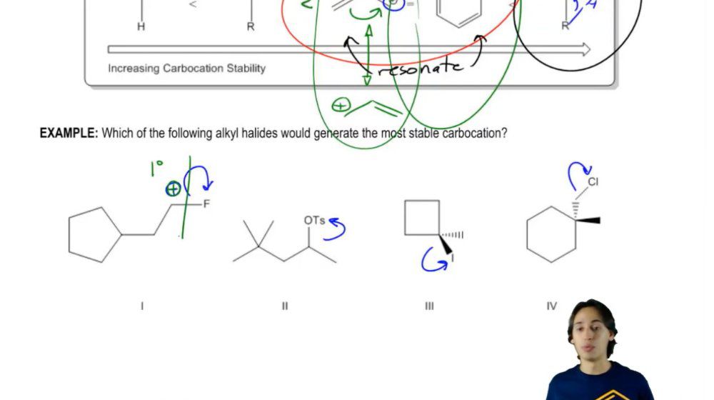 Predicting the most stable carbocation