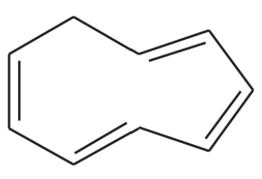 Chemical structure of an annulene compound with labeled bonds for classification as aromatic, antiaromatic, or nonaromatic.