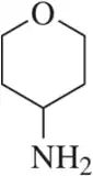 Chemical structure of a six-membered ring with an oxygen atom and an amine group, indicating missing lone pairs.