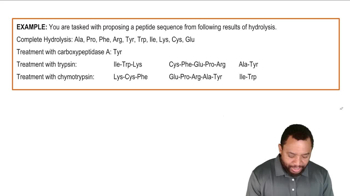 Peptide Sequencing: Partial Hydrolysis Example 4