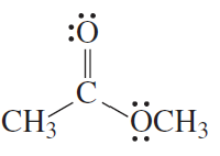 Structural formula of a compound showing a central carbon atom bonded to an oxygen atom and two methyl groups.