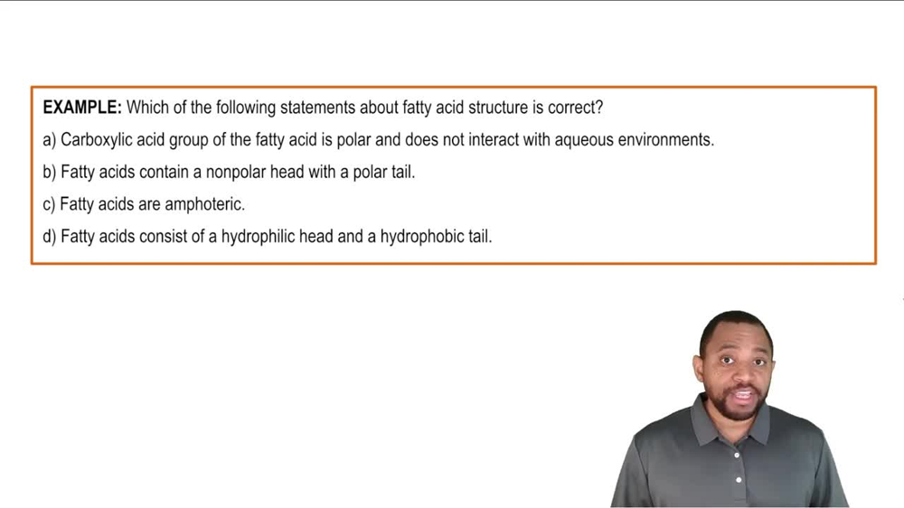 Fatty Acids Example 1