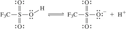 Arrow-pushing mechanism illustrating acid half-reactions with structures and electron movement.