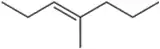 Structural representation of an alkene with double bonds, illustrating potential dihydroxylation reactions.