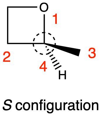 Chiral center labeled with substituents showing S configuration.