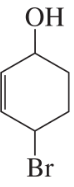 Chemical structure of a brominated phenol with a hydroxyl group, illustrating conjugated hydrohalogenation.