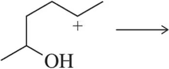Lewis acid-base reaction diagram showing a hydroxyl group and a positive charge leading to a predicted product.