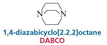 Chemical structure of 1,4-Diazabicyclo[2.2.2]octane (DABCO), a catalyst for transesterification reactions.
