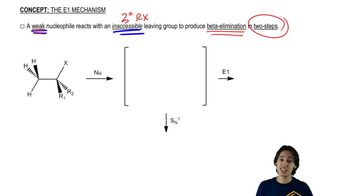 Drawing the E1 Mechanism.