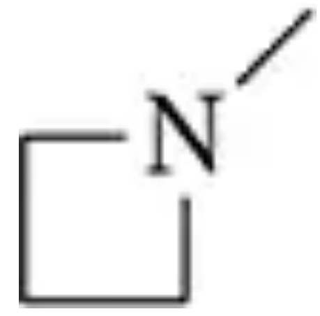Chemical structure of a nitrogen atom bonded to a carbon atom, illustrating concepts of aromaticity in organic chemistry.
