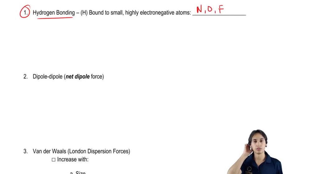 How hydrogen bonding works.