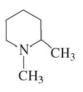 Chemical structure of a tertiary amine with a nitrogen atom bonded to three carbon groups, including a cyclohexane ring.