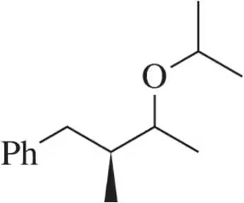 Chemical structure of an ether with a phenyl group, an oxygen atom, and an isopropyl group.