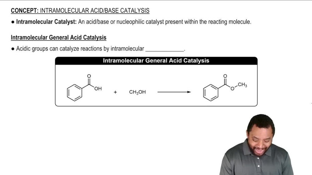 Intramolecular Acid-Base Catalysis Concept 1