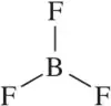 Molecule diagram showing boron at center with fluorine atoms, indicating dipole moment direction.