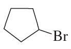Chemical structure of a cycloalkane with a bromine atom attached, labeled "Br".