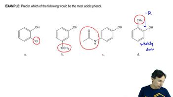 Identify the most acidic phenol