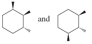 Two molecular structures are shown, labeled "and," for comparison of isomer types: identical, enantiomers, diastereomers, or constitutional isomers.