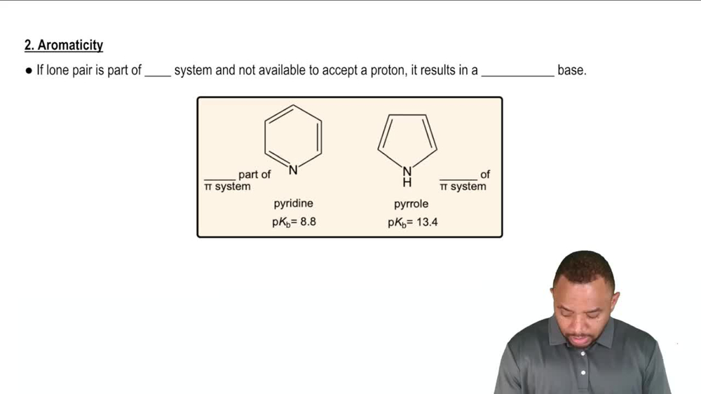 Acid-Base Properties of Nitrogen Heterocycles Concept 2
