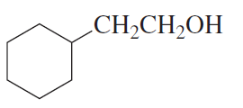 Structural formula of bromocyclohexane with the molecular formula CH2CH2OH displayed alongside.