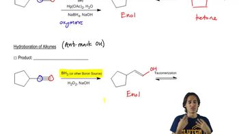 Anti-Markovnikov addition of alcohols to terminal alkynes yields aldehydes