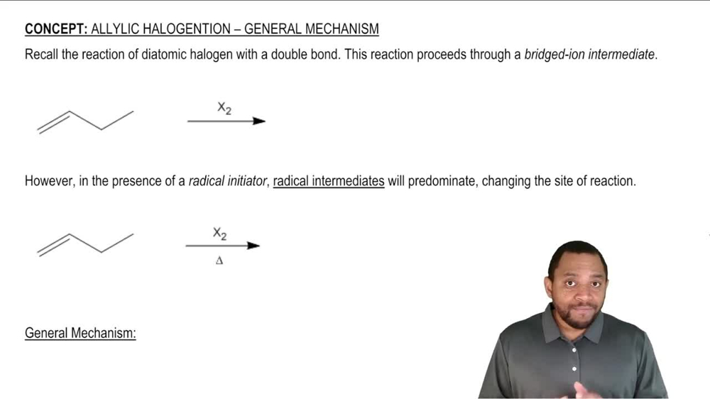 Allylic Halogentation - General Mechanism
